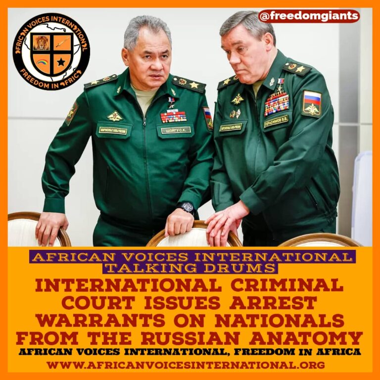 INTERNATIONAL CRIMINAL COURT ISSUES ARREST WARRANTS ON NATIONALS FROM THE RUSSIAN ANATOMY