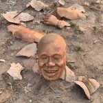 STATUE OF EX-PRESIDENT; AKUFO-ADDO, ERECTED