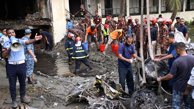 BANGLADESH AIRCRAFT CRASHES IN DHAKA