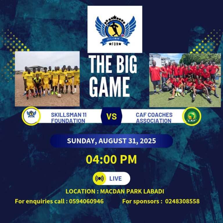 SKILLSMAN 11 FOUNDATION VS CAF COACHES ASSOCIATION