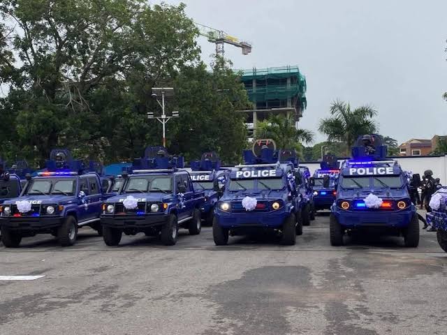 Pres. Mahama Hands Over Armoured Vehicles to Ghana Police