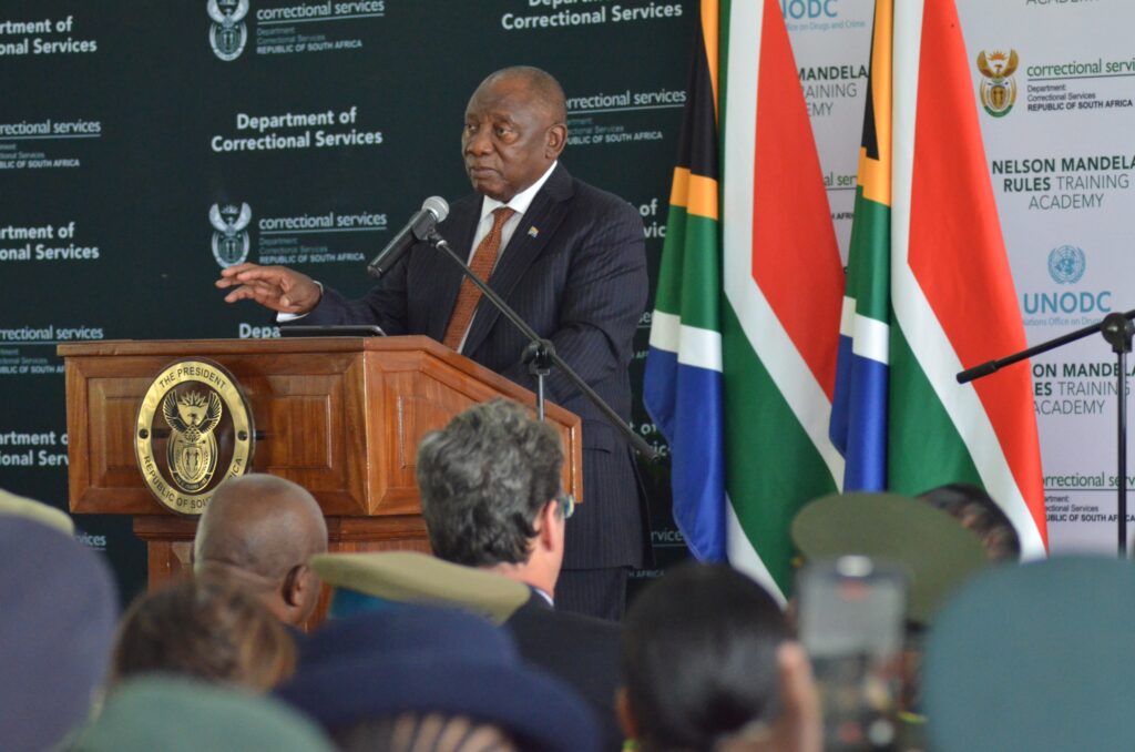 President Ramaphosa Unveils Prison Training Center In Honour of Nelson Mandela